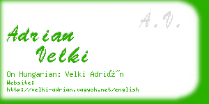 adrian velki business card